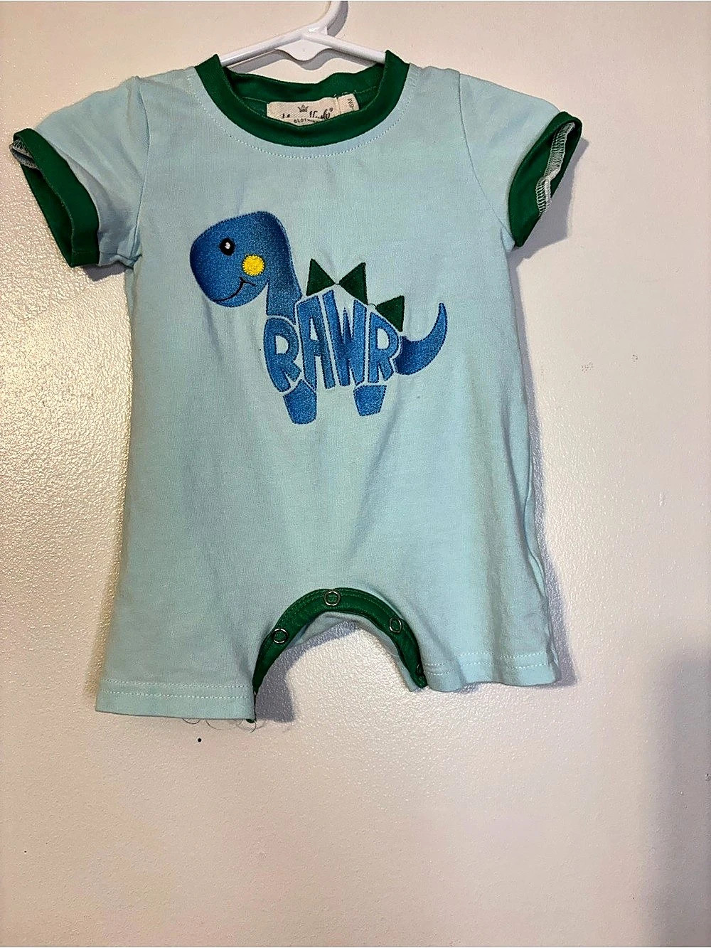 Marie Nicole Baby Dinosaur Romper Size 3M